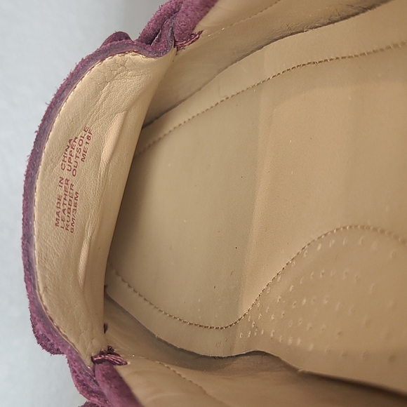 Michael Kors Burgundy suede boat shoes loafers 6 - Picture 8 of 9